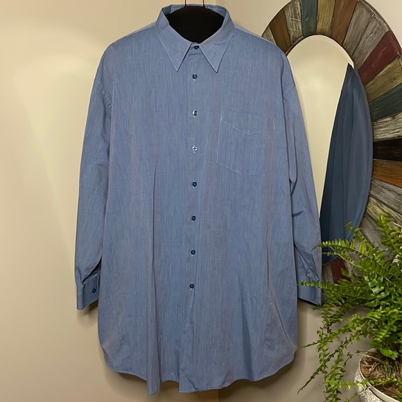 Big & Tall Button Down Shirt, NWOT, Men’s Size 20-34/35 - Picture 3 of 8